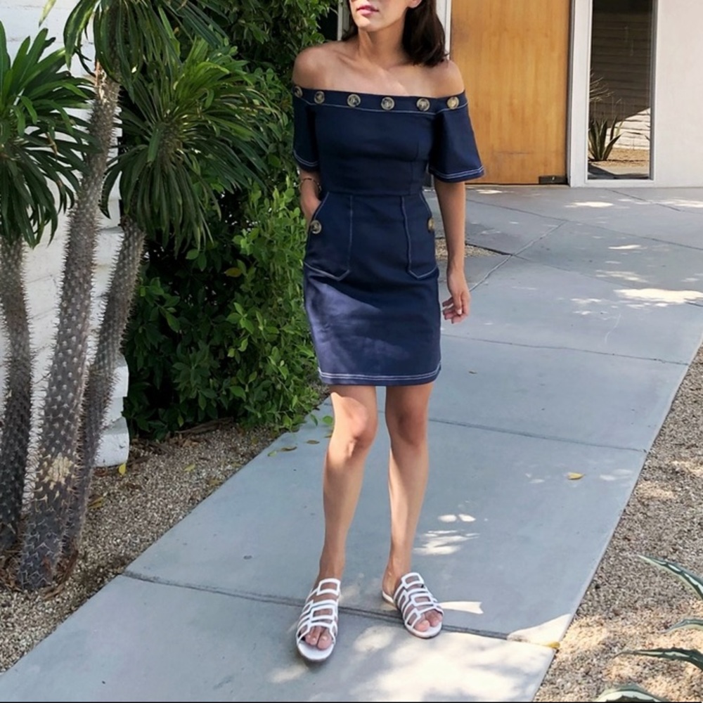 Pixie Market Leah Navy Dress S